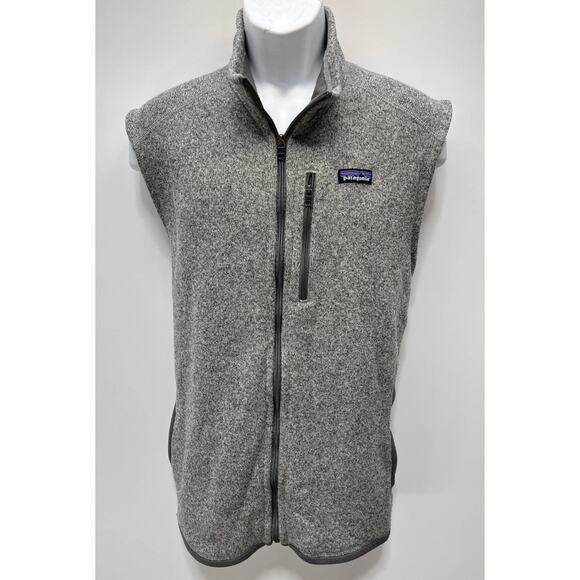 Patagonia Men’s Better Sweater Vest Full Zip Size XL Stonewash Grey - Picture 1 of 7